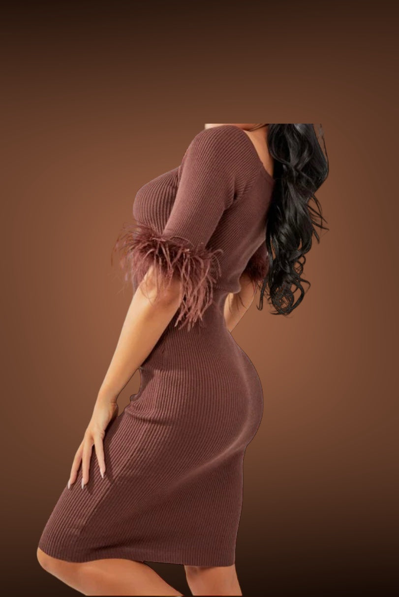 Gio feather dress